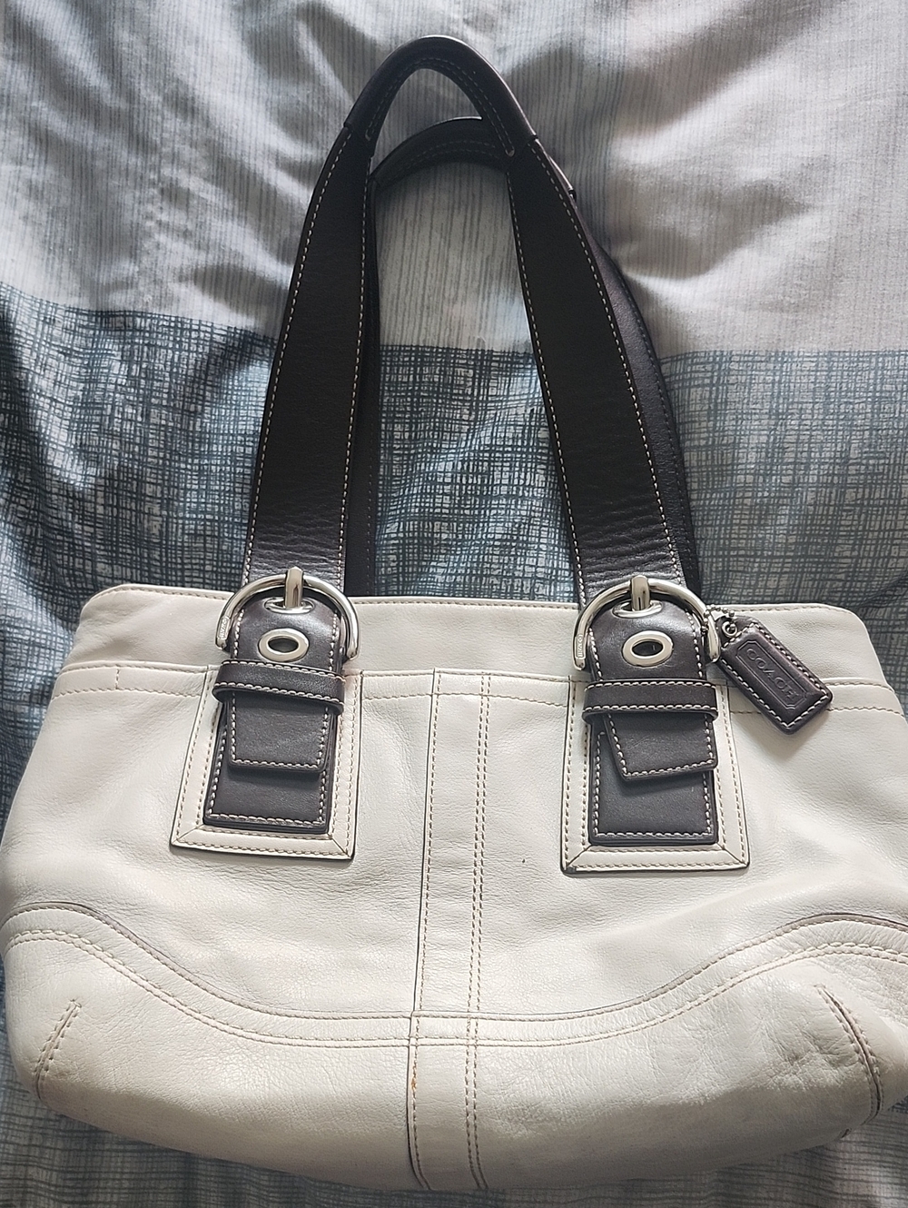 Vintage Coach Soho Leather Carryall Tote Bag